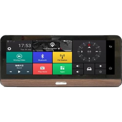 Anfilite 8 Inch 4G Android 5.1 Dash Camera 1GB+16GB GPS Navigation Touch Screen Free Maps ADAS Car Video Recorder Remote Monitor