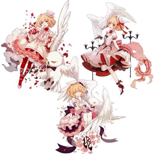 Three Ratels CA39 Honkai Impact 3rd Anime Sticker For Vehicle Fuel Tank Cover Car laptop Decor Sticker Kid Toy Decal