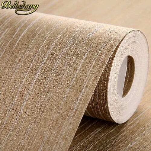 Beibehang Plain fine stripes TV Background European 3D Living room Bedroom Wallpaper Roll wall papers home decor wall-paper
