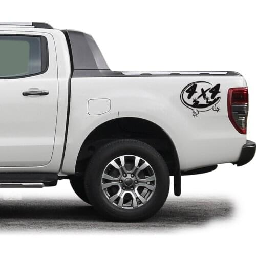Free shipping 1 Pcs 4x4 lizard car sticker tailgate decal off road graphic vinyl sticker for pickup suv 4x4 car
