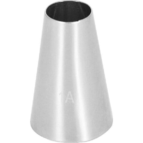 Free Shipping FDA High Quality Stainless Steel 304 Cake Decorating Medium Round Icing Nozzle #1A