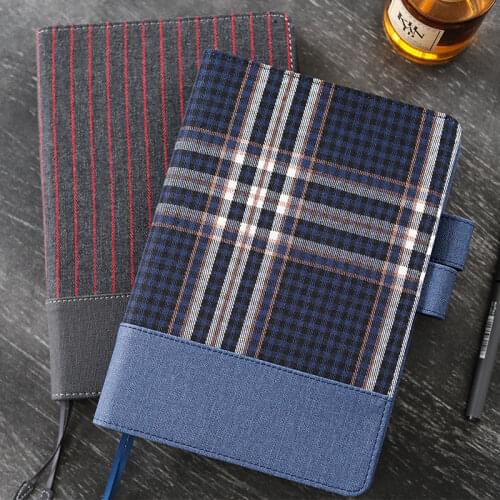 Retro Fabric Notebook Schedule Journal Diary Cover A5 A6 Planner Blank Grid Line Paper Tassel Notebook Case School Stationery