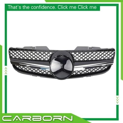 For-Mercedes-Benz SL-class R230 2006-2008 with Emblem SL Style Front Racing Grille
