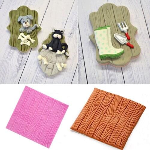 Tree Bark Line Texture Silicone Mold Fondant Mould Cake Decor Tools Chocolate Gumpaste Molds, Sugarcraft, Kitchen Accessories