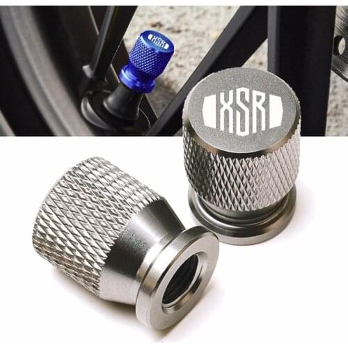 With logo "XSR" Motorcycle CNC Wheel Tire Valve Airtight Covers Stem Caps For YAMAHA XSR700 XSR 700 XSR900 XSR 900