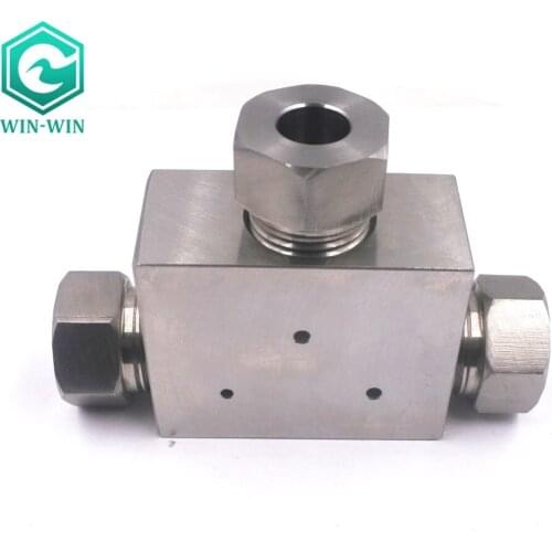 Waterjet spare parts HP Tee Assembly 3/8" for Hydraulic Pump
