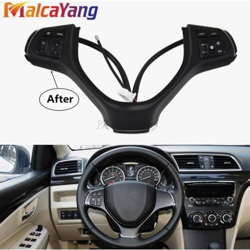 Car -styling buttons For Suzuki Vlivo 2015-2018 Vitara 2016-2018 S-cross 2016 Multi-function Car steering wheel control buttons
