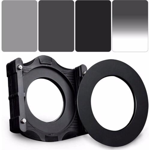 ZOMEI 6in1 Filter Kit 86mm Ring + Holder + 150x100mm Gradual ND4 + Full ND2+ND4+ND8 Neutral Density Square ND filter for Cokin Z