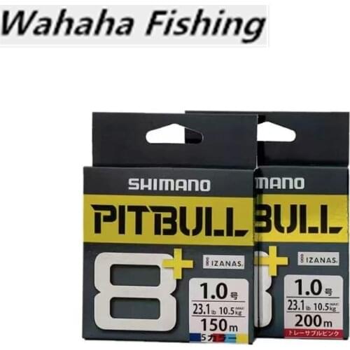 New Original PITBULL 8+ 150M 200M 8 Stands Braids PE Line Pink Multi Color Fishing Line