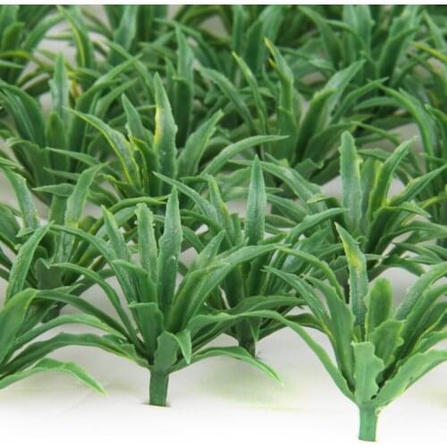 MagiDeal High Simulation 50Pcs/Lot Green Scenery Landscape Plastic Model Sword Grass for Street Train Track Garden Layout Props