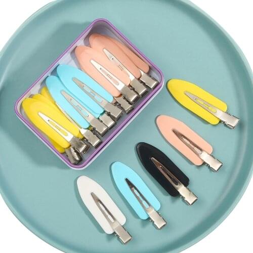Fashion Seamless No Bend Hair Clips No Crease No Mark Pin Curl Hair Clip Mixed Color for Makeup Hair Styling Bang Clips