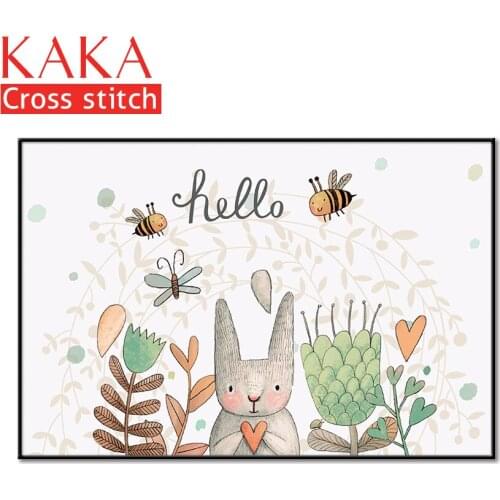 Cross stitch kits,Embroidery needlework sets with printed pattern,11CT-canvas for Home Decor Painting,Cartoon Full NCKC011