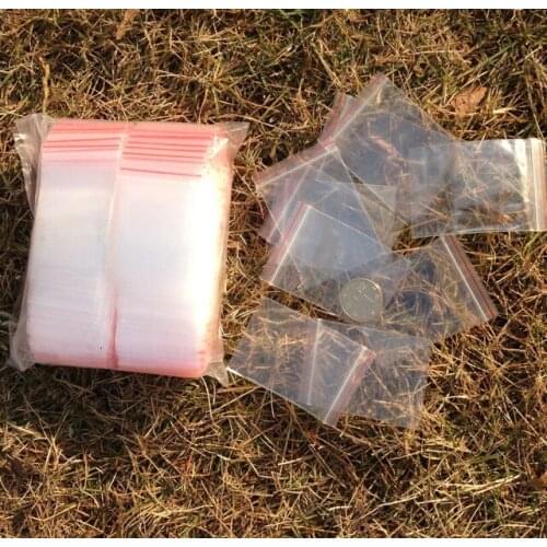 Small cheap zipped top plastic gift bag ziplock plastic clear bag for jewelry packaging