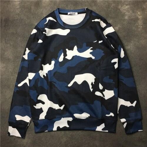 New Baolideng Men High Navy camouflage Camo Hoodies Hoody hooded Sweatshirts velvet Cotton Drake Thicken Fleece #E46