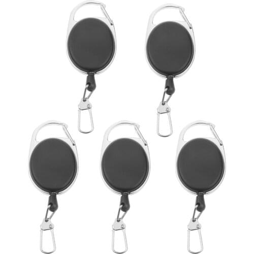 2021 NEW 5pcs Retractable And Extendable Keychain, Multifunctional Snap Key Holder