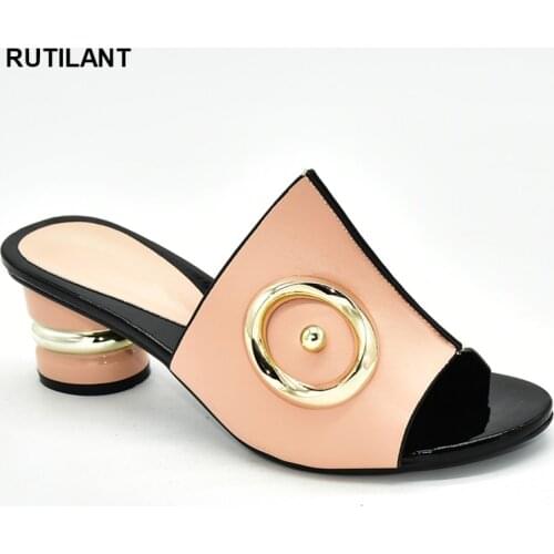 New Ladies Sandals with Heels Summer African Women Pumps Nigerian Women Sandals High Quality Designer Shoes Women Luxury 2020