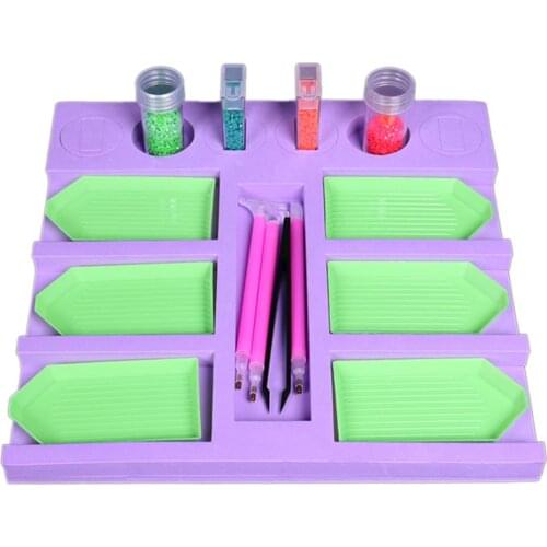 New Diamond Painting Accessories Tray Organizer for Adults,Holder for Tray Jar Containers, Diamond Painting Tools Kits Gift
