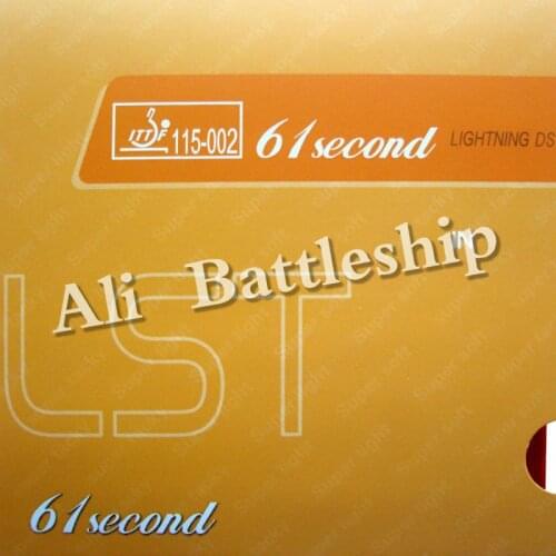 Original 61second Lightning DS LST Super Tacky pips-in table tennis pingpong rubber with sponge