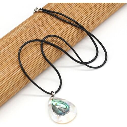 Natural Shell Water Drop Power Necklaces & Pendants Vintage Statement Charm Choker Necklaces DIY Reiki healing gift