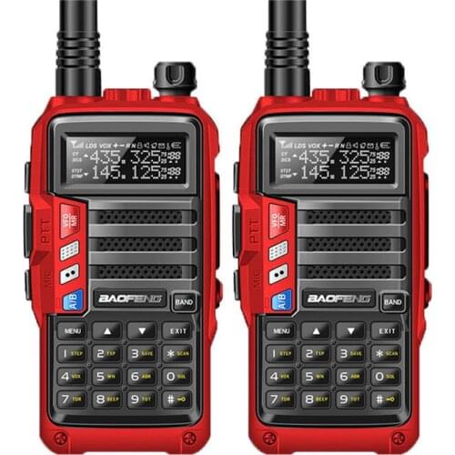 2PCS BaoFeng UV-S9 Powerful Walkie Talkie CB Radio Transceiver 8W 10km Long Range Portable Radio set for hunt travel forest&city