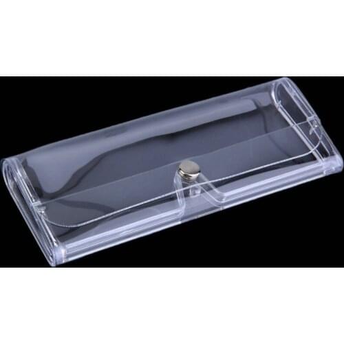 Portable Transparent Shell Glasses Case Protector Box For Clip-on Flip-up Lens Sunglasses Box Simple&Stylish Travel Storage Box