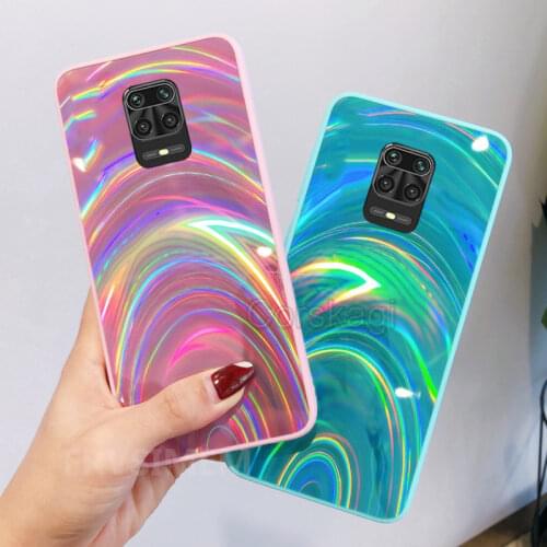 Rainbow Soft Laser Case Cover for Redmi 9C NFC 9A 9 Note 9s 9 Pro Max Redmi Note 8 Pro Note 8