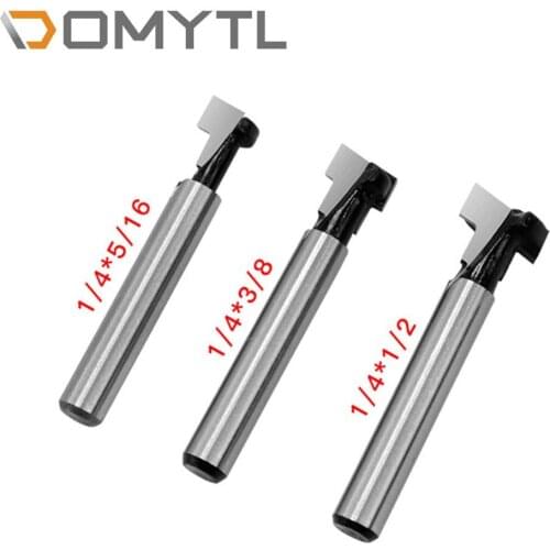 Woodworking Cutter 1/4 Handle 3pcs inch Wood Photo Frame Wall Hanging T-shaped Keyhole Cutter 5/16 3/8 1/2 Tool Set