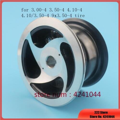 3.00-4 3.50-4 4.10-4 4.10/3.50-4 9x3.50-4 tyre tire use 4 inch alloy wheel rim Keyway hub for Gas scooter bike motorcycle