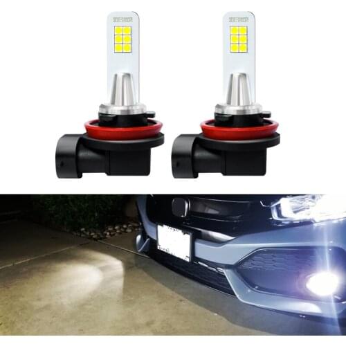2pcs H8 H11 Led H7 9006 HB4 LED Fog lights Bulb 3030 Chip 1200LM 6000K White LED Car Daytime Running Lamp