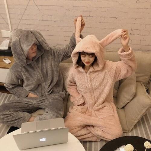 Women Pajama Sets Flannel Cartoon Warm Pyjamas Women Homewear Animal Sleepwear Pijama Mujer Nightwear Girls Home Clothes Suits