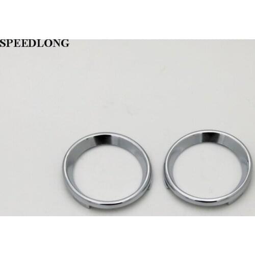1Pair Chrome Car Front Fog Light Trim Cover Auto Fog Lamp Molding Rings for Lexus RX270 2013 Sport model