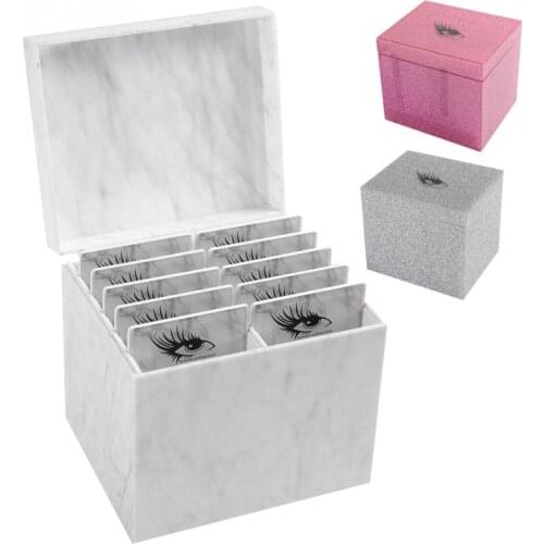 10 Layers Eyelash Extension Storage Box False Eyelash Display Holder Case Makeup Organizer eyelash curler Eyes Beauty Make up 3