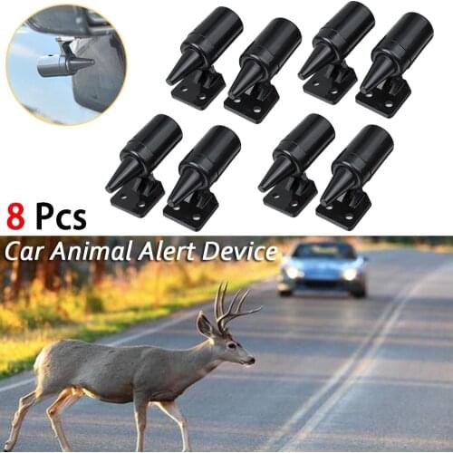 8pcs Universal Motor Car Deer Whistle Device Automotive Animal Deer Warning For Whistles Auto Motorbike Safety Alert Device