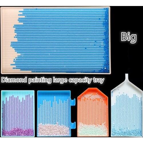 Diamond painting accessories large capacity tray DIY tweezers drill plate kit handmade square round rhinestone tray large tool
