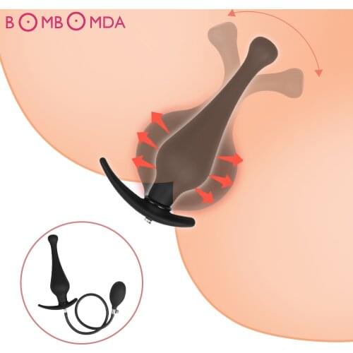 Super Large Inflatable Huge Big Anal Plug Dildo Pump Anal Dilator Expandable Butt Plug Anal Balls Sex Toys for Women Man Gay