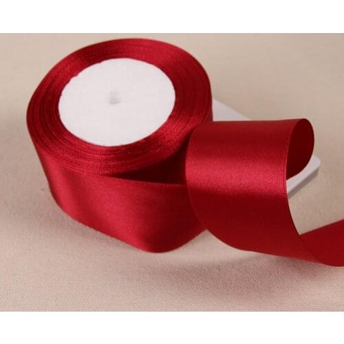 6mm 10mm 15mm 20mm 25mm 40mm 50mm Burgundy Single Face Satin Ribbons DIY Crafts Supplies Wedding Decoration Wine Red Ribbons