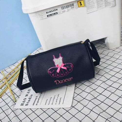 Kid Ballet Bag for Children Ballerina Dance Shoulder Bag Kids Pink Crossbody Dancing Backpack Girls Ballet Dance Bags Black Pink