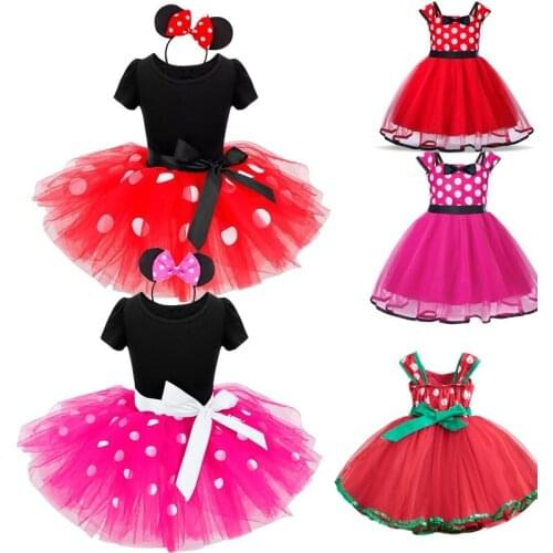 Kids Tutu Dress Bithday Dress for Girls Child Dot Christmas Dress for 1 2 3 4 5 Years Wear Vestidos Princess Party Dresses Kids