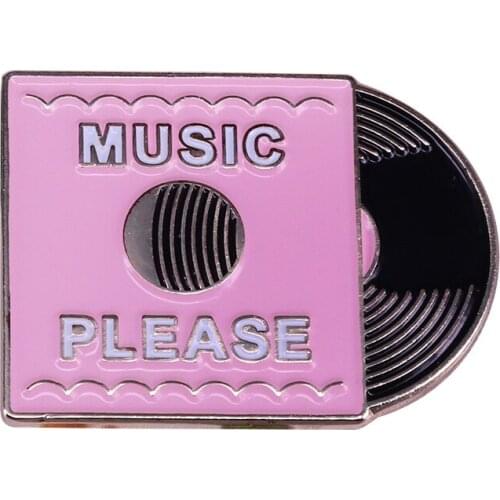Enamel pin for the music lover or vinyl record collector in your life