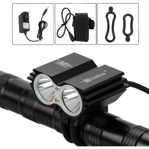 SolarStorm Torch Rechargeable +Battery Bike Lamp Flashlight Bicycle Headlamp light 1200LM 2X XM-L U2 LED Headlight