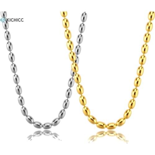 Kikichicc 100% 925 Sterling Silver Beads Charm Chain Choker Necklace 2020 Rock Punk Luxury Fashion Jewelry For Party Wedding