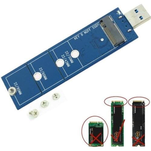 M.2 to USB3.0 Adapter B Key M2 NGFF SSD Adapter Card 2013 Macbook For Air 2015 Hard 2016 2014 pro Converter Drive H4L3