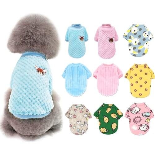 Cute Dog Clothes Winter Warm Pet Dog Jacket Coat Puppy Cat Clothing Pet Hoodies Sweater For Small Dogs Yorkshire Pug Chihuahua
