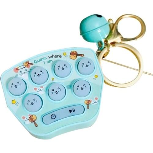 Mini Console Game Machine Childrens Handheld Nostalgic Portable Mini Hamster Game Machine Console Keychain Toys Backpack Decor