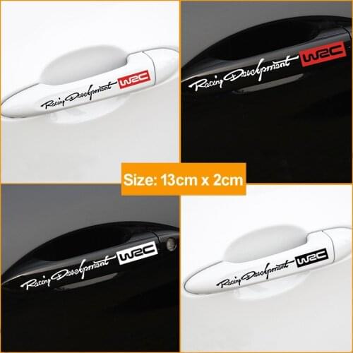 Car Door Handle WRC Rally Stickers for Lada vesta granta priora kalina vaz