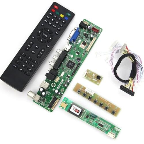 T.VST59.03 LCD/LED Controller Driver Board For LTN156AT01 (TV+HDMI+VGA+CVBS+USB) LVDS Reuse Laptop 1366x768