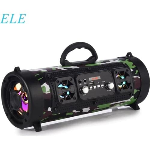 ELE ELEOPTION Portable Bluetooth Speaker Column Wireless Speaker Music Stereo Subwoofer Speaker Move KTV 3D Sound FM Radio