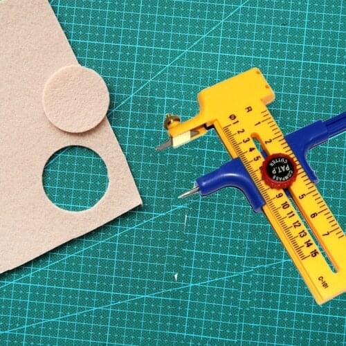 Dafa Compass Cutter Spare Blades for Cutting Papers/Films/Leather Stainless Steel Cut Circle Knife