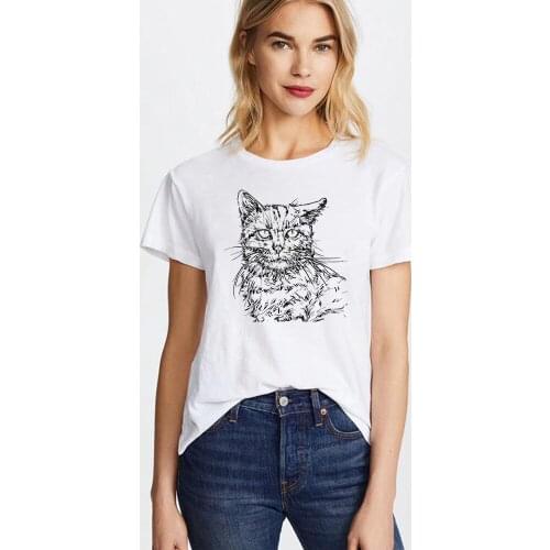 Hillbilly Womens T Shirts Trendy Funny T Shirt with Cat Licking The Butt Feminist T-shirt Patriarchy Cute Vegan Tops and Tees