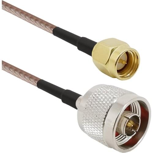1-15M N Type Male Plug to SMA Male Plug Antenna Extender Wi-Fi Connector Pigtail Cable RG316 Wire SMA to N Connector